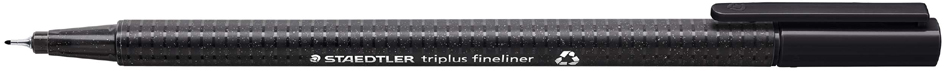STAEDTLER Fineliner triplus BRILLIANT COLOURS, noir