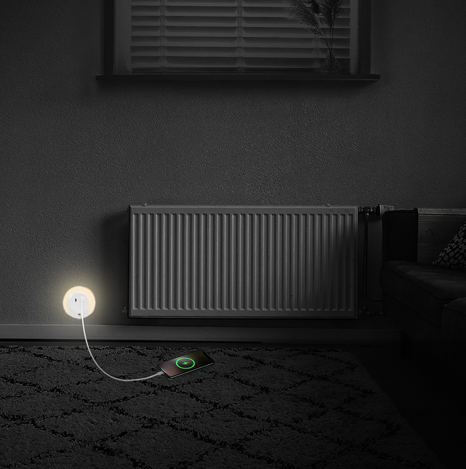Lampes d'orientation, détecteur