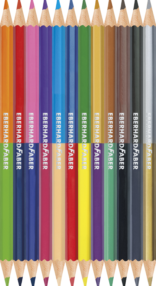 Sets de crayons de couleur, bicolore