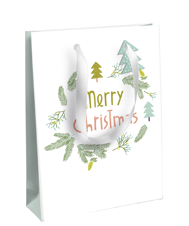 Clairefontaine Sac cadeau de Noël 'Neige', moyen