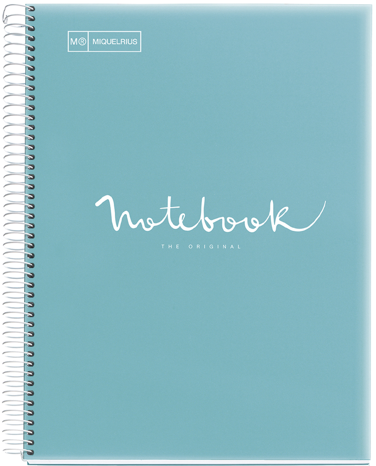 MIQUELRIUS Cahier à spirale 'Notebook EMOTIONS', A4, bleu