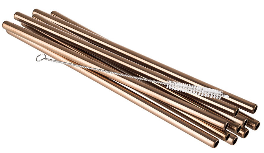 Pailles, acier inoxydable