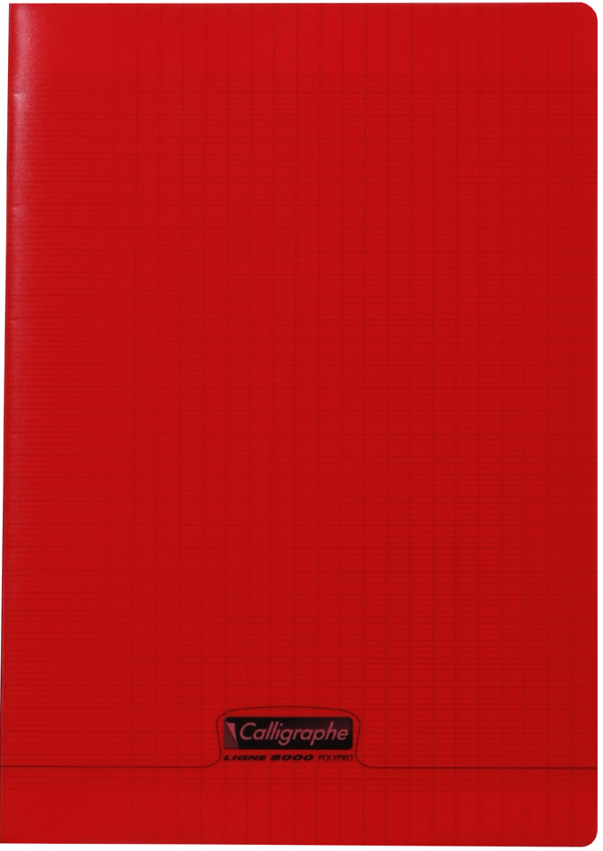 Visuel de référence: Cahier piqûre polypro, rouge