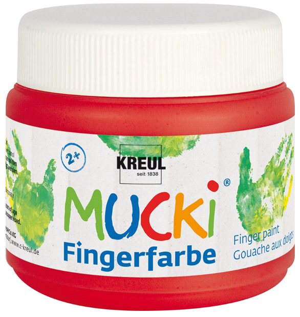 KREUL Gouache aux doigts 'MUCKI', 150 ml, blanc
