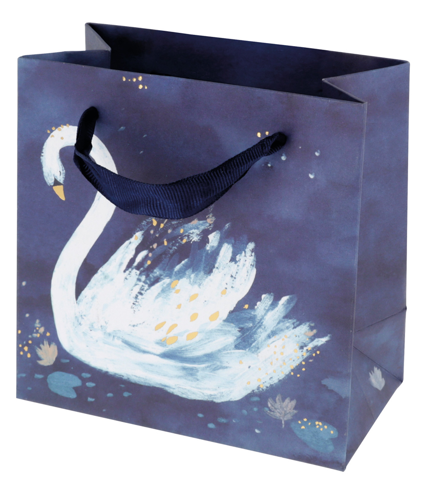 SUSY CARD Sac cadeau 'Swan lake dark blue'