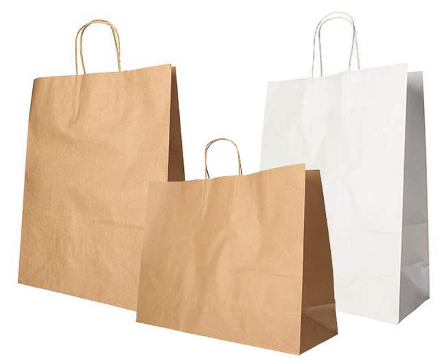 PAPSTAR Sac en papier, 250 x 260 x 170 mm, blanc