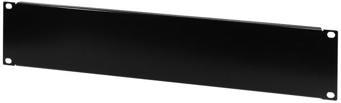 LogiLink Plaque obturatrice 19', 2 U, noir (RAL9005)