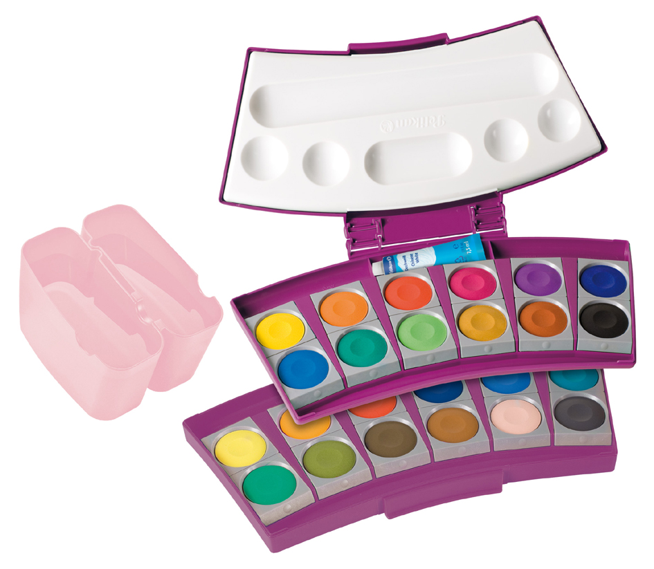 Pelikan Boîte de peinture ProColor 735, 24 couleurs