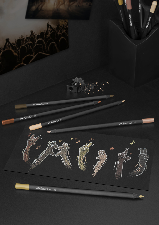 Sets de crayons de couleur, triangulaire