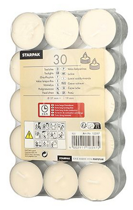 Bougies chauffe-plat petites, petit cdt