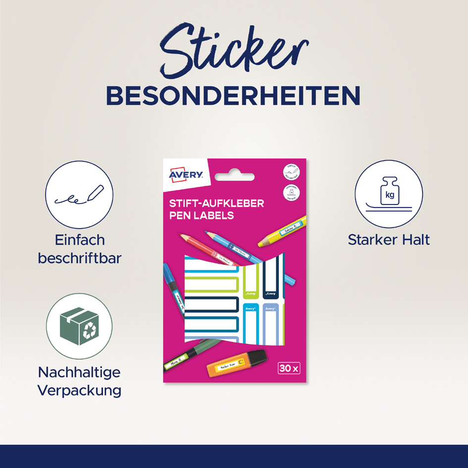 Etiquettes pour stylo
