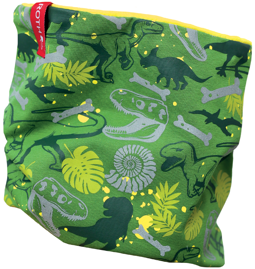 ROTH Tour de cou jersey enfants ReflActions FUN 'T-Rex'