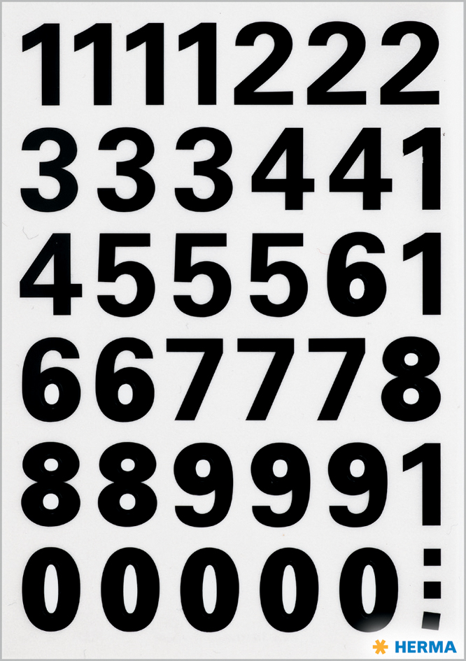 (3) Stickers chiffres, 15 mm