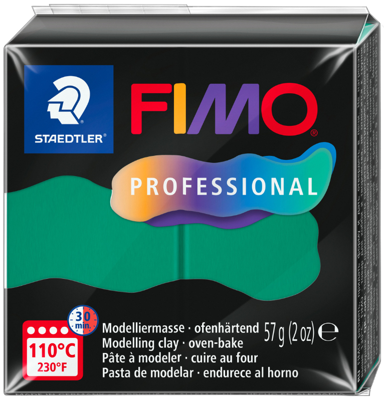 FIMO PROFESSIONAL Pâte à modeler, 57 g, vert