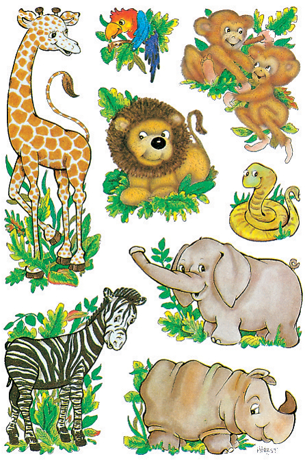 HERMA Autocollants DECOR 'Animaux de la jungle'