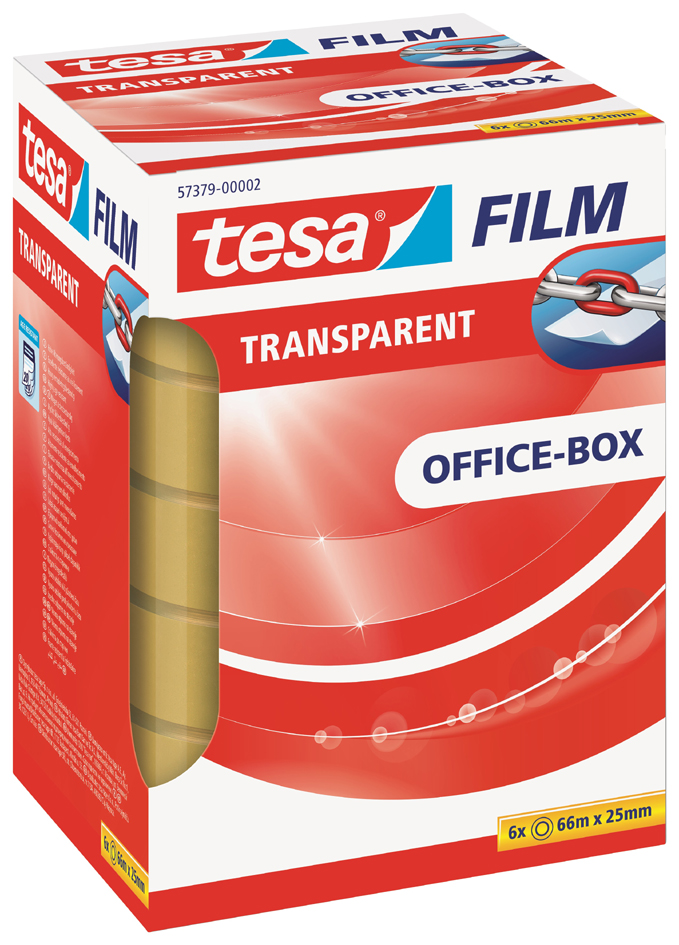 tesa Film Ruban adhésif, 12 mm x 10 m, transparent