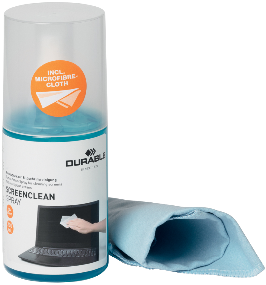 DURABLE Set de nettoyage pour écrans SCREENCLEAN SET