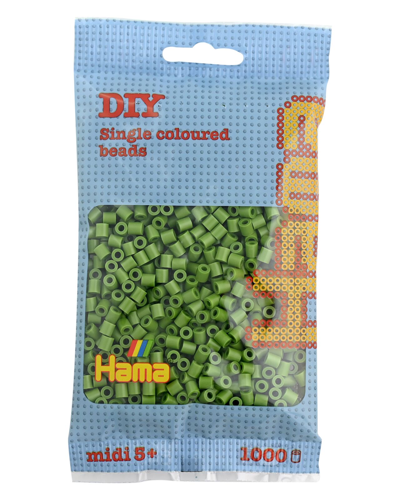 Hama Perles à repasser midi, sachet, olive clair