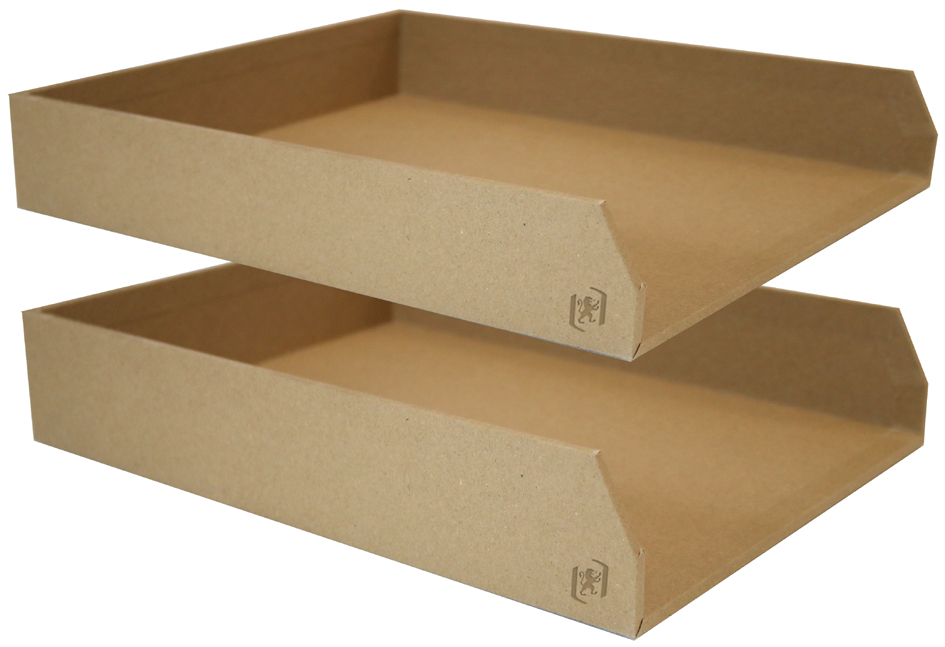 Corbeilles à courrier, carton