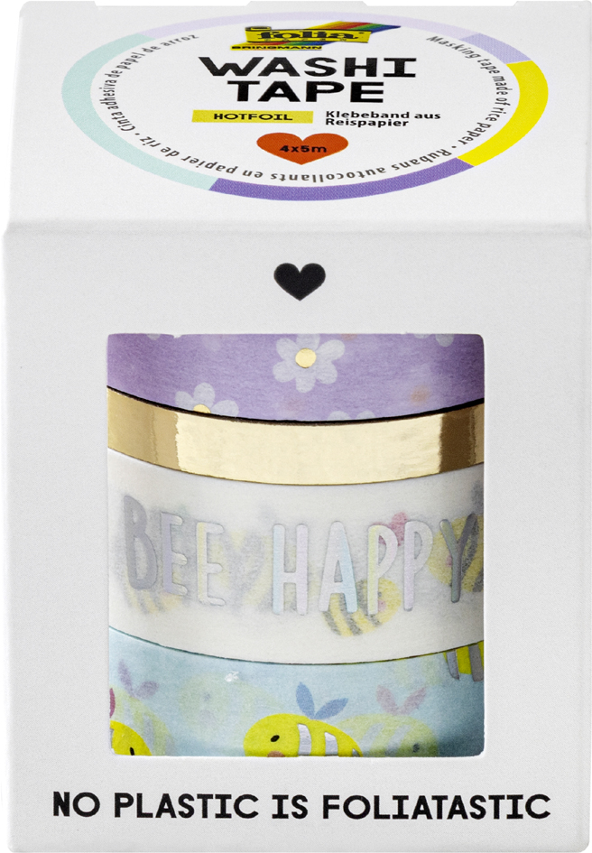 folia Ruban adhésif décoratif Washi-Tape HOTFOIL BEES
