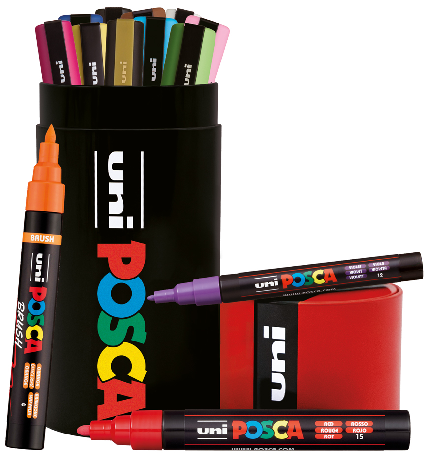 Marqueur à pigment POSCA, tube de 13 pièces