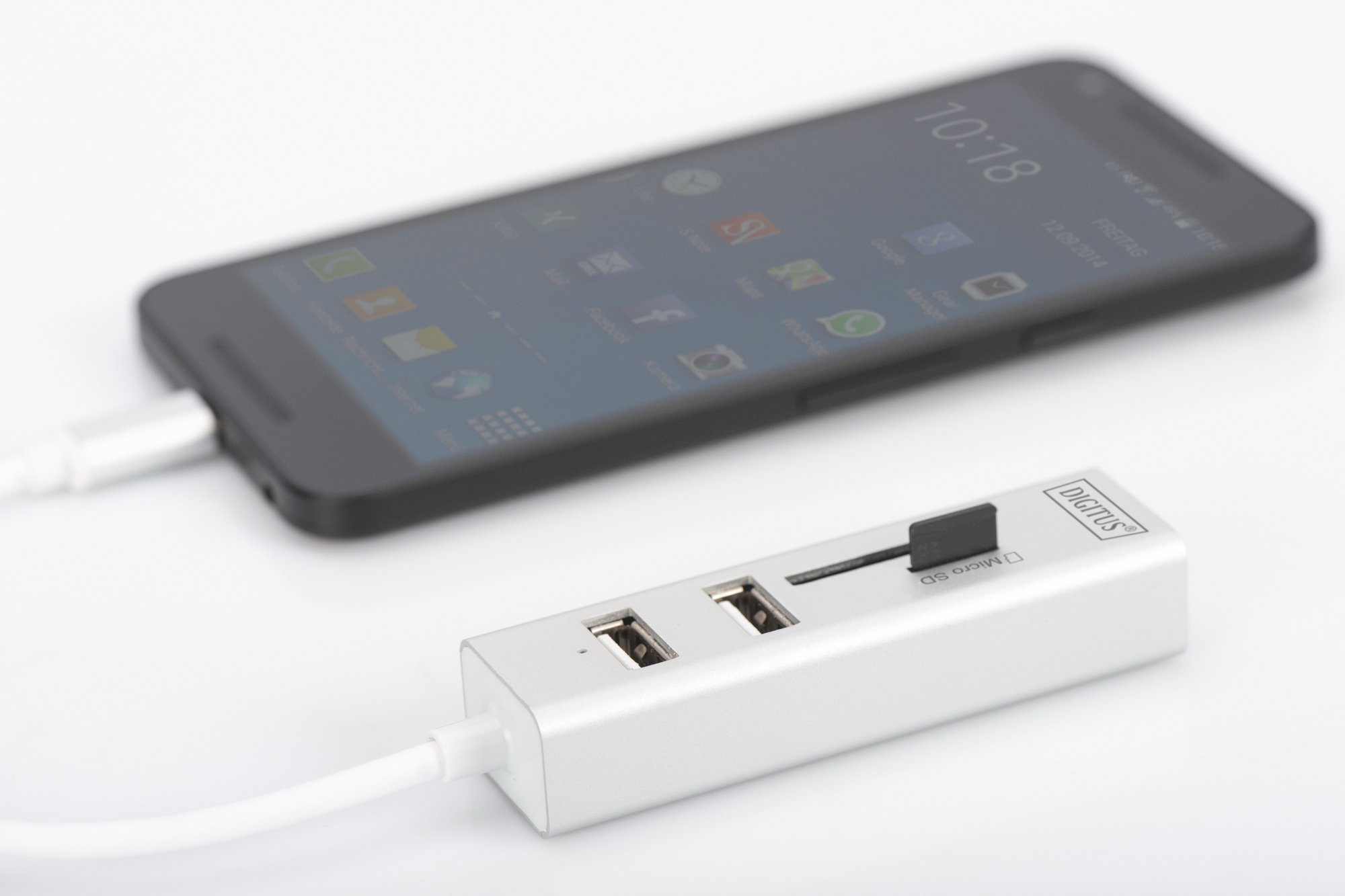 Hub USB avec lecteur de cartes