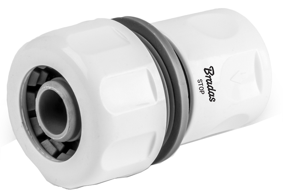 Bradas Raccord de tuyau femelle WHITE LINE, aquastop, 3/4'