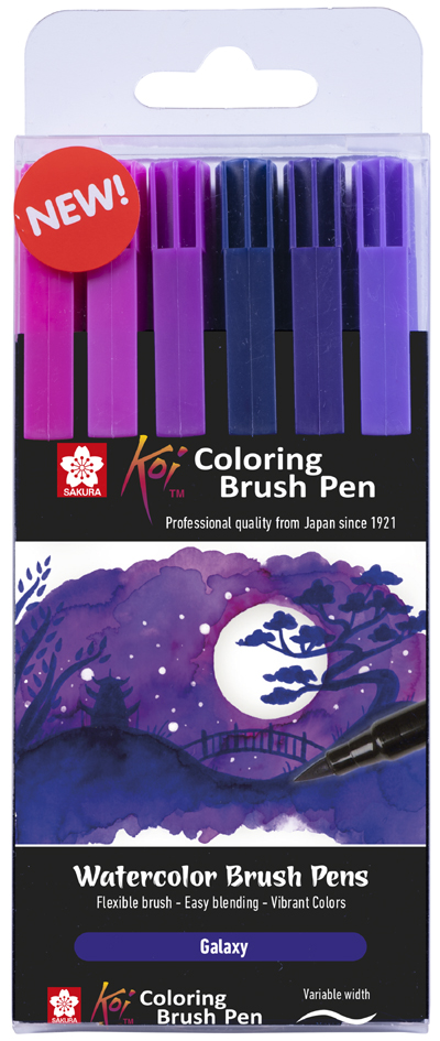 SAKURA Feutre pinceau Koi Colouring Brush Pen 'Galaxy'