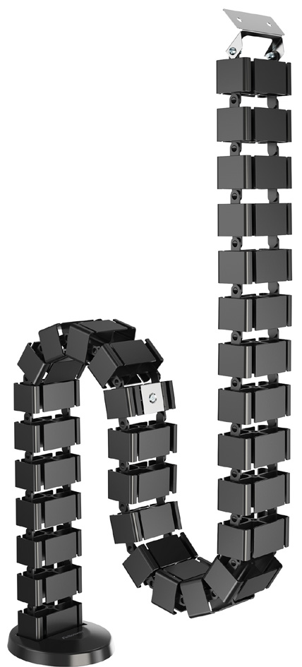 Chemin de câble flexible CableSpine, noir