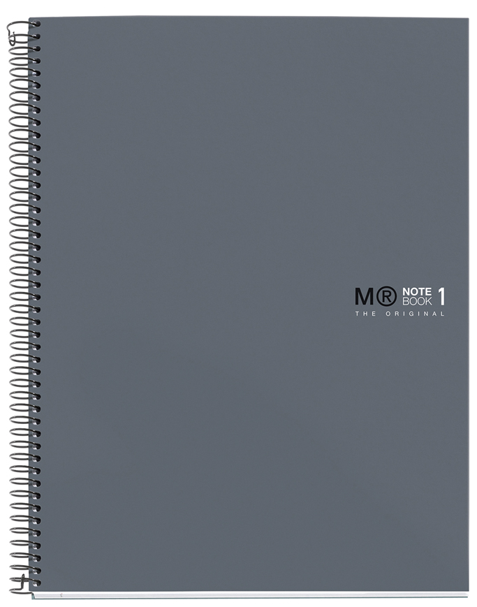 MIQUELRIUS Cahier à spirale 'Notebook THE ORIGINAL' A4, gris