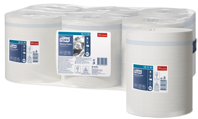 TORK Rouleau de papier nettoyant multi-usage, 275 m, blanc