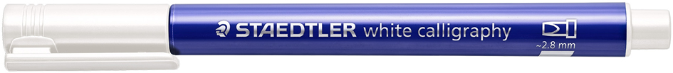 STAEDTLER Marqueur permanent metallic calligraphy, blanc