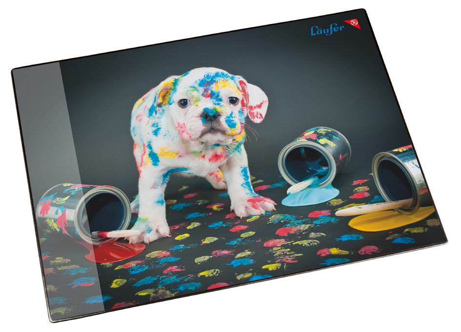 Läufer Sous-main 'chien multicoloré', 400 x 530 mm