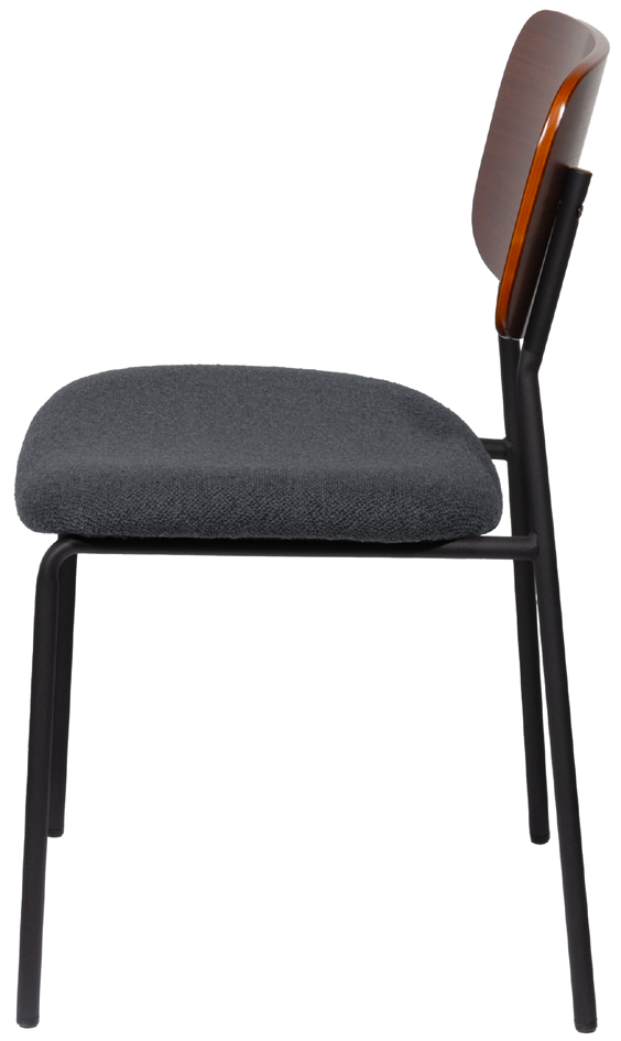 Chaise visiteur LISA, anthracite