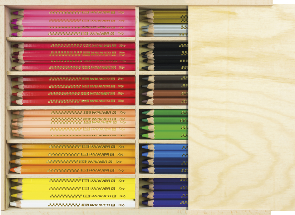 EBERHARD FABER Crayon de couleur BIG WINNER, boîte de 96