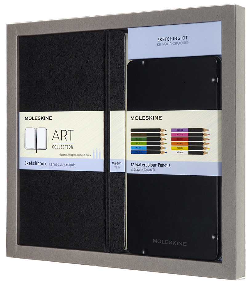 Kit pour croquis aquarelle, 13 pièces