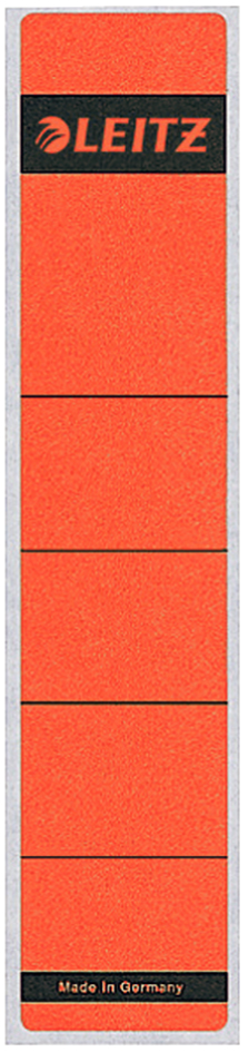 LEITZ Etiquette pour dos de classeur, 39 x 192 mm, rouge