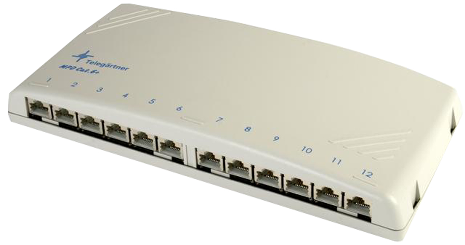 Visuel de référence: répartiteur patch cat. 6A (profond), 12 ports