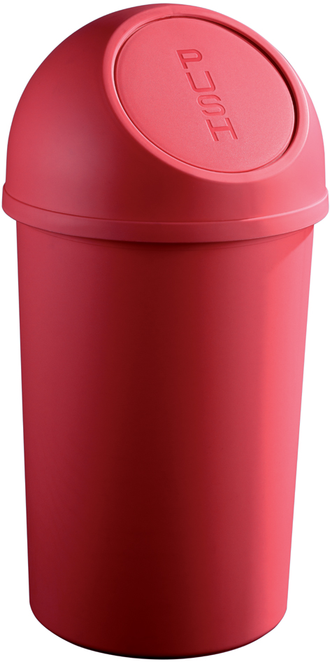 Poubelles, couvercle à poussoir
