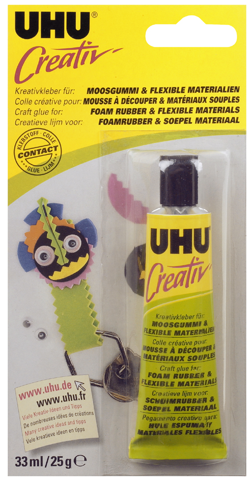 UHU Colle spéciale 'Creativ' pr mousse à découper, tube 33ml