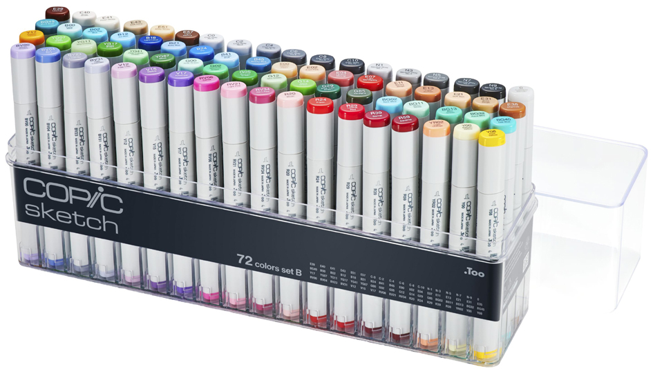 COPIC Marqueur sketch, set de 72 B