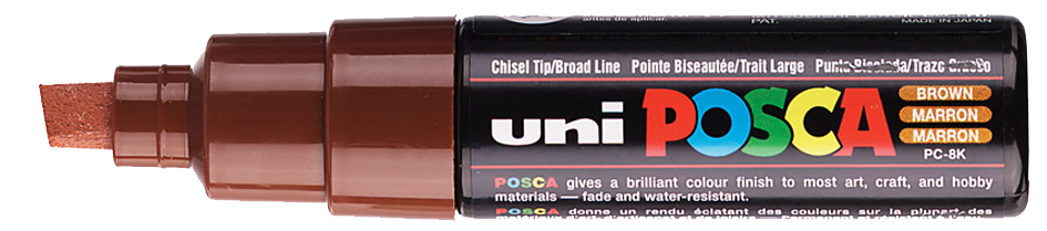 POSCA Marqueur à pigment PC-8K, marron