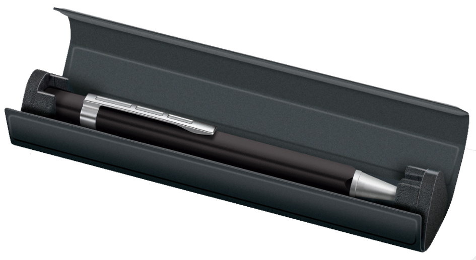 Visuel de référence: présente le stylo-bille rotatif TRX dans son étui