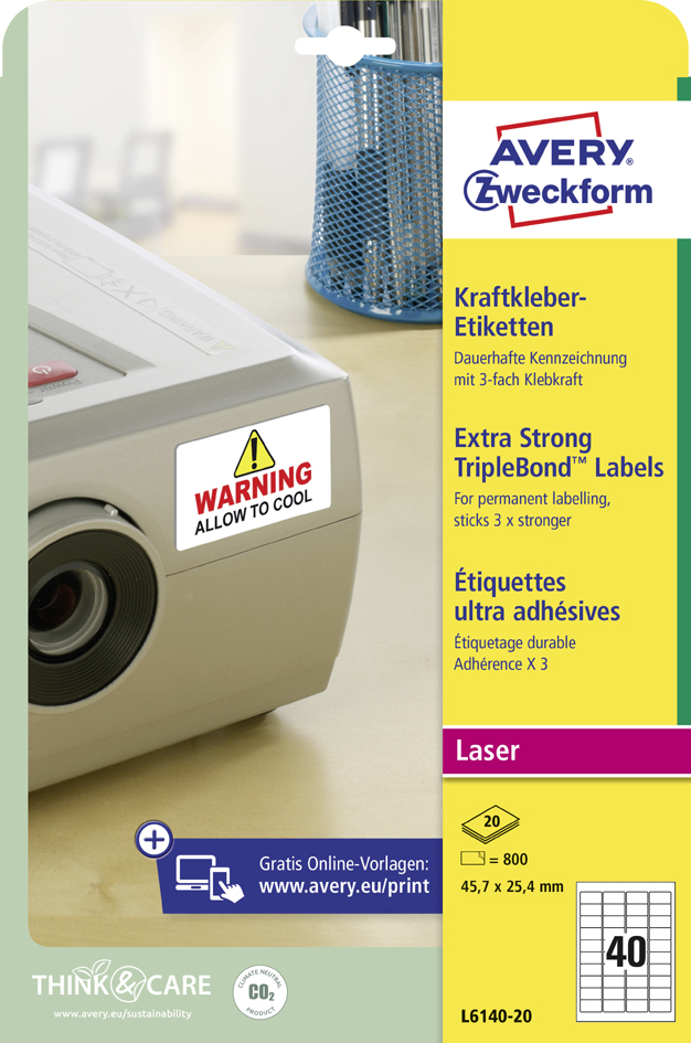 Kraftkleber-Etiketten