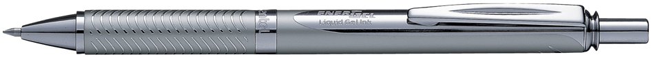 Pentel Roller à encre gel EnerGel Sterling BL407, argent