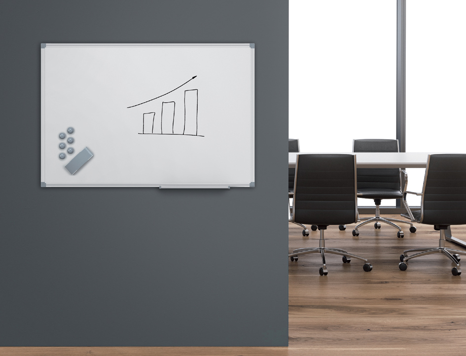 MAUL Tableau blanc MAULstandard émail, (L)1.200 x (H)900 mm