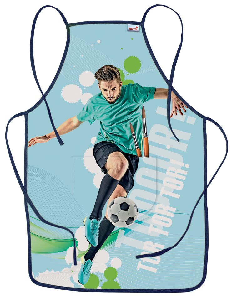 ROTH Tablier de peinture 'Footballeur', poche frontale