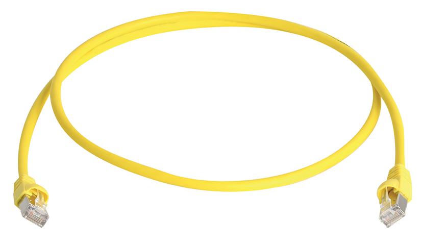 câble patch Cat. 6A (profond), S/FTP, jaune