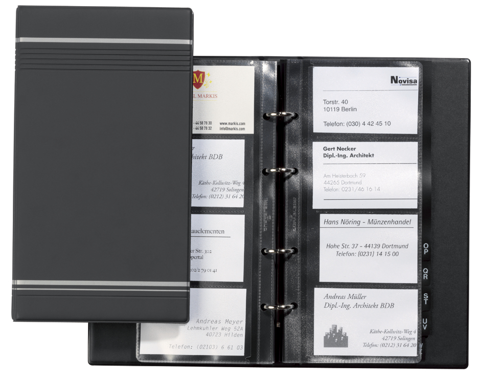 DURABLE Pochette pour cartes de visite, pour 8 cartes