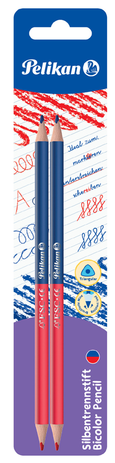 Crayons de couleur bicolores